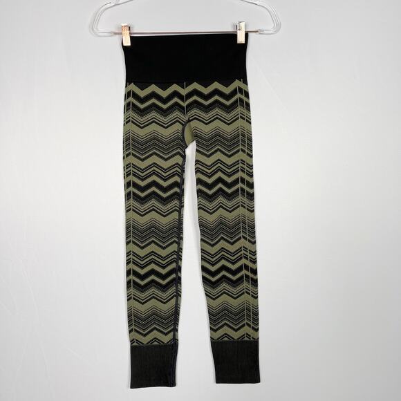 Lululemon Womens 2 Ebb To Street Pant Heathered Fatigue Green Chevron Jacquard - Picture 1 of 8
